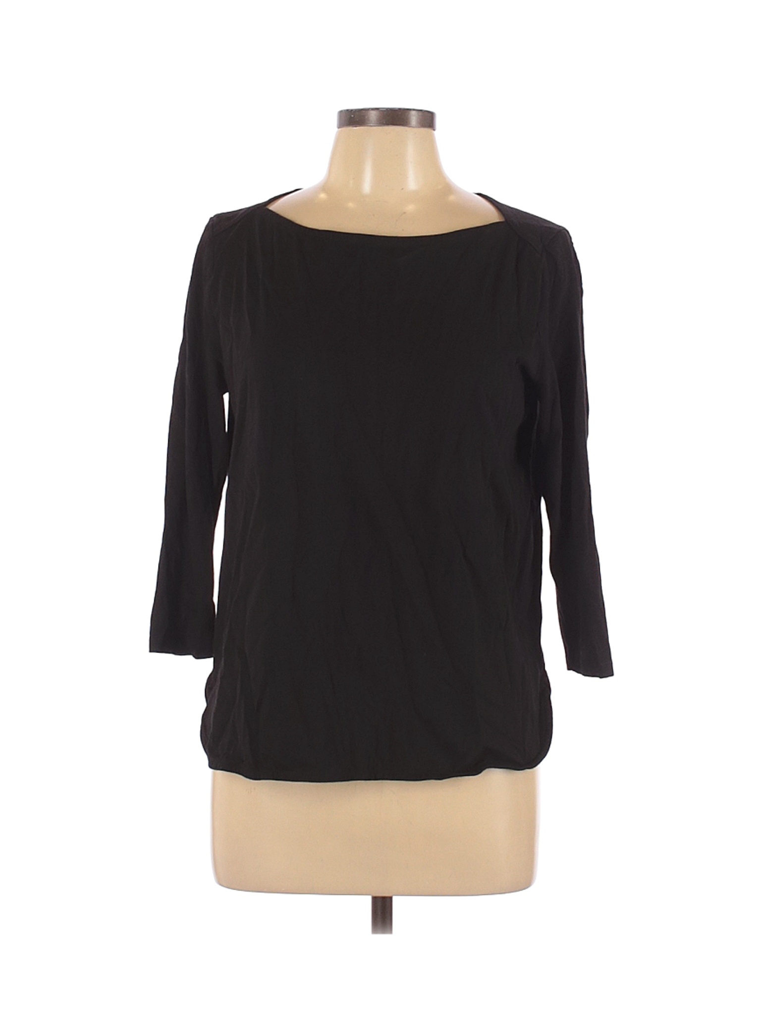 Ann Taylor Women Black Long Sleeve Top L | eBay