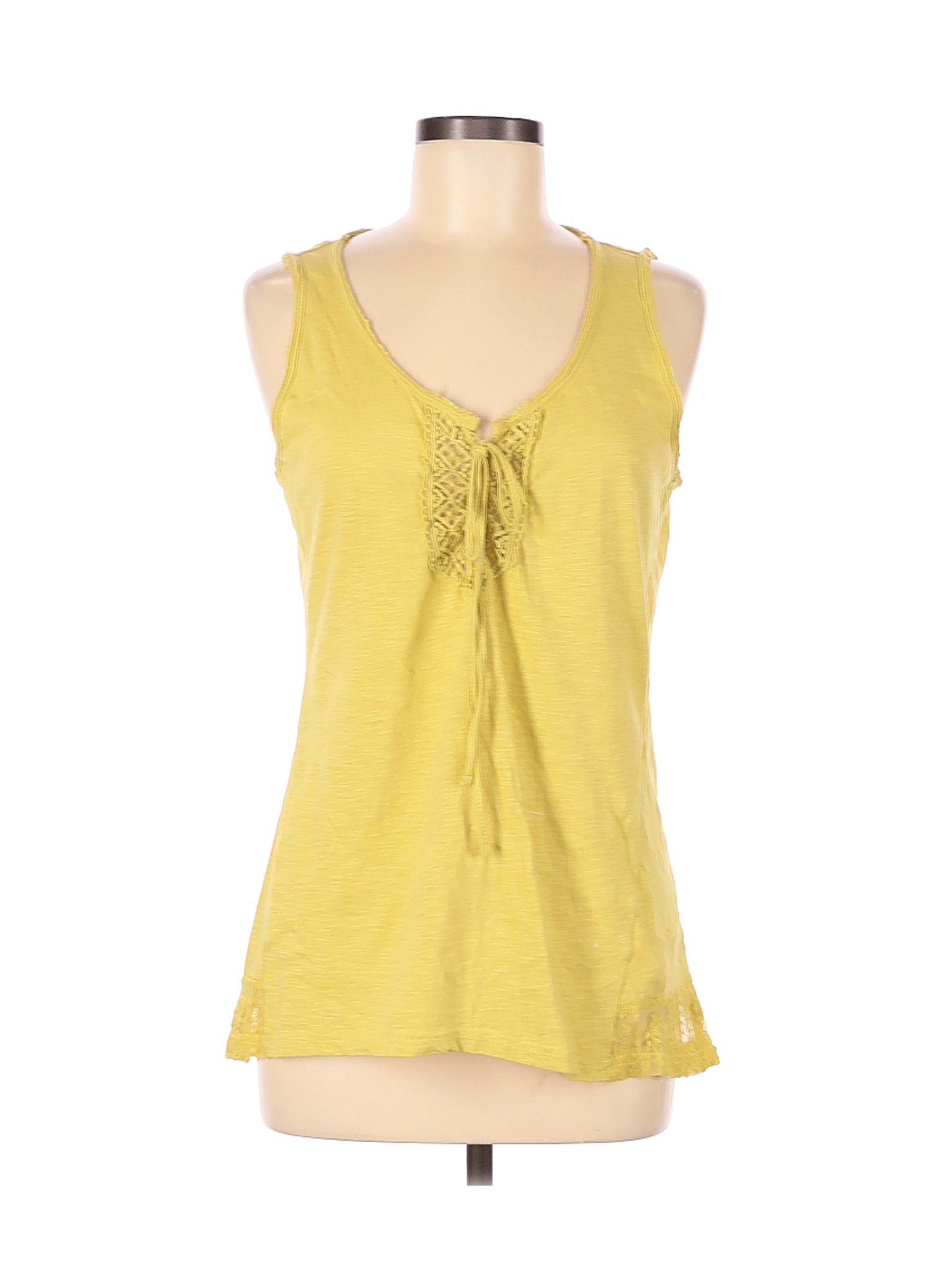 Maria Rerio Women Yellow Sleeveless Top M | eBay