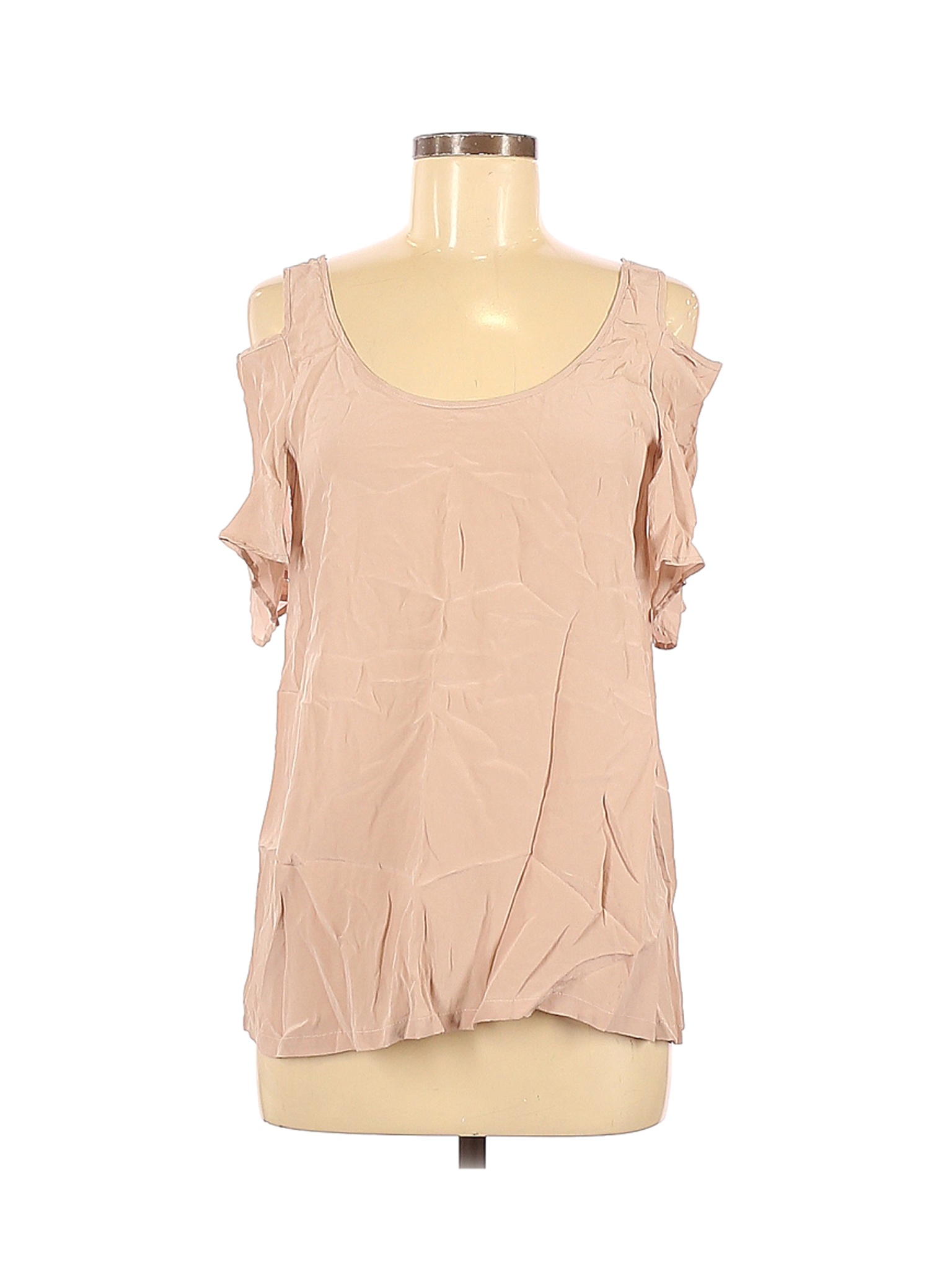 Claudie Pierlot Women Brown Short Sleeve Silk Top 6 | eBay