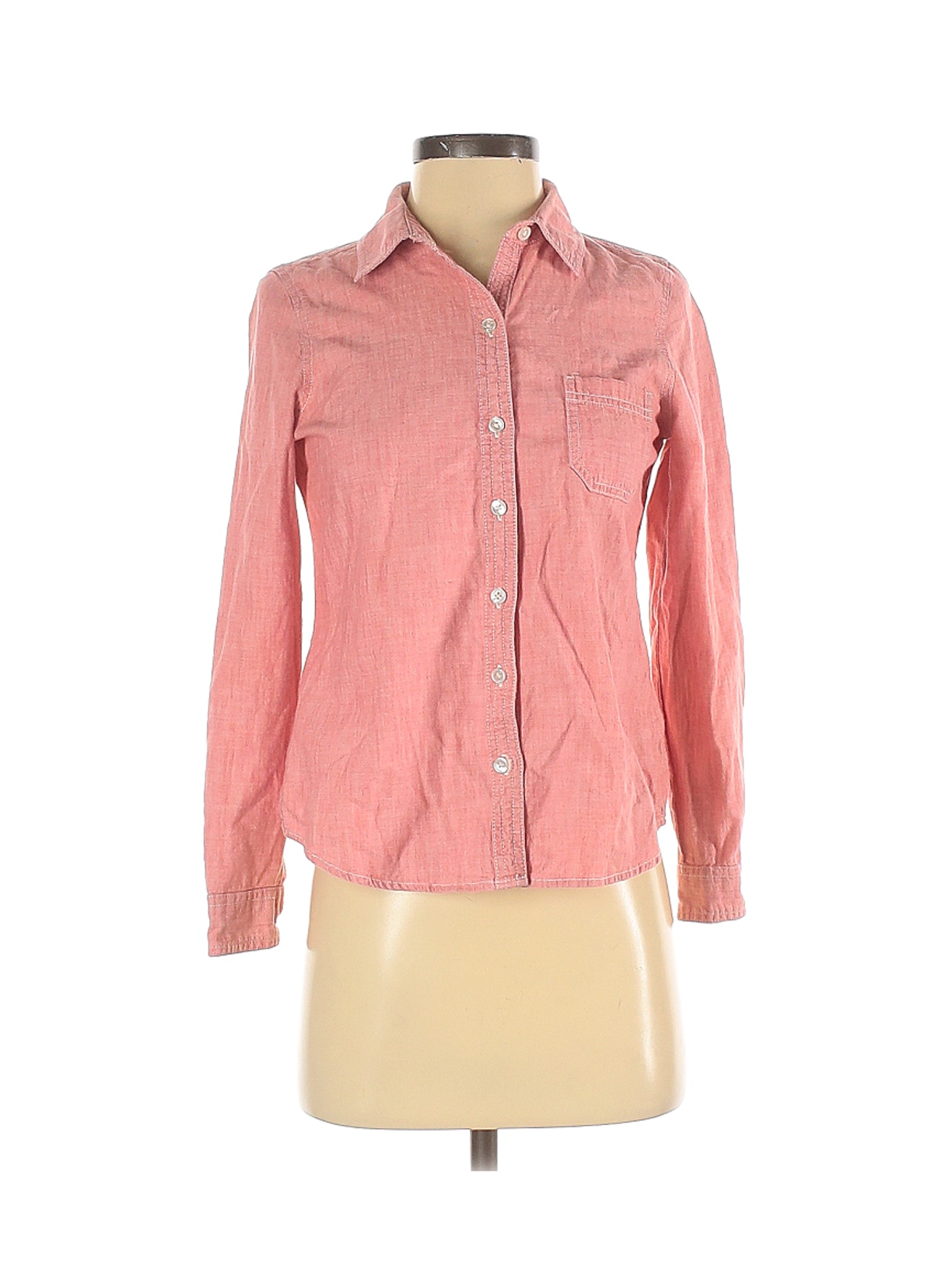 pinkish red button up shirt old navy