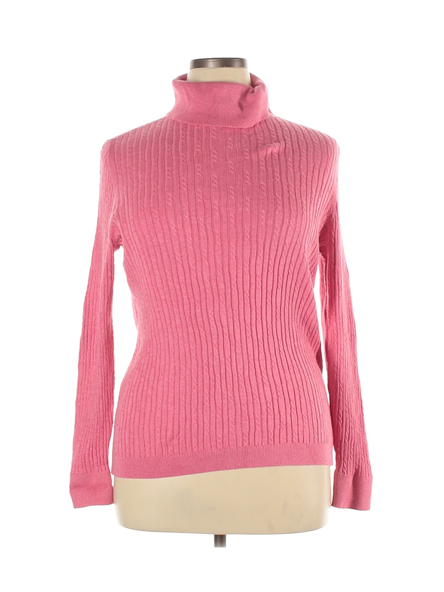 Talbots Women Pink Turtleneck Sweater XL | eBay