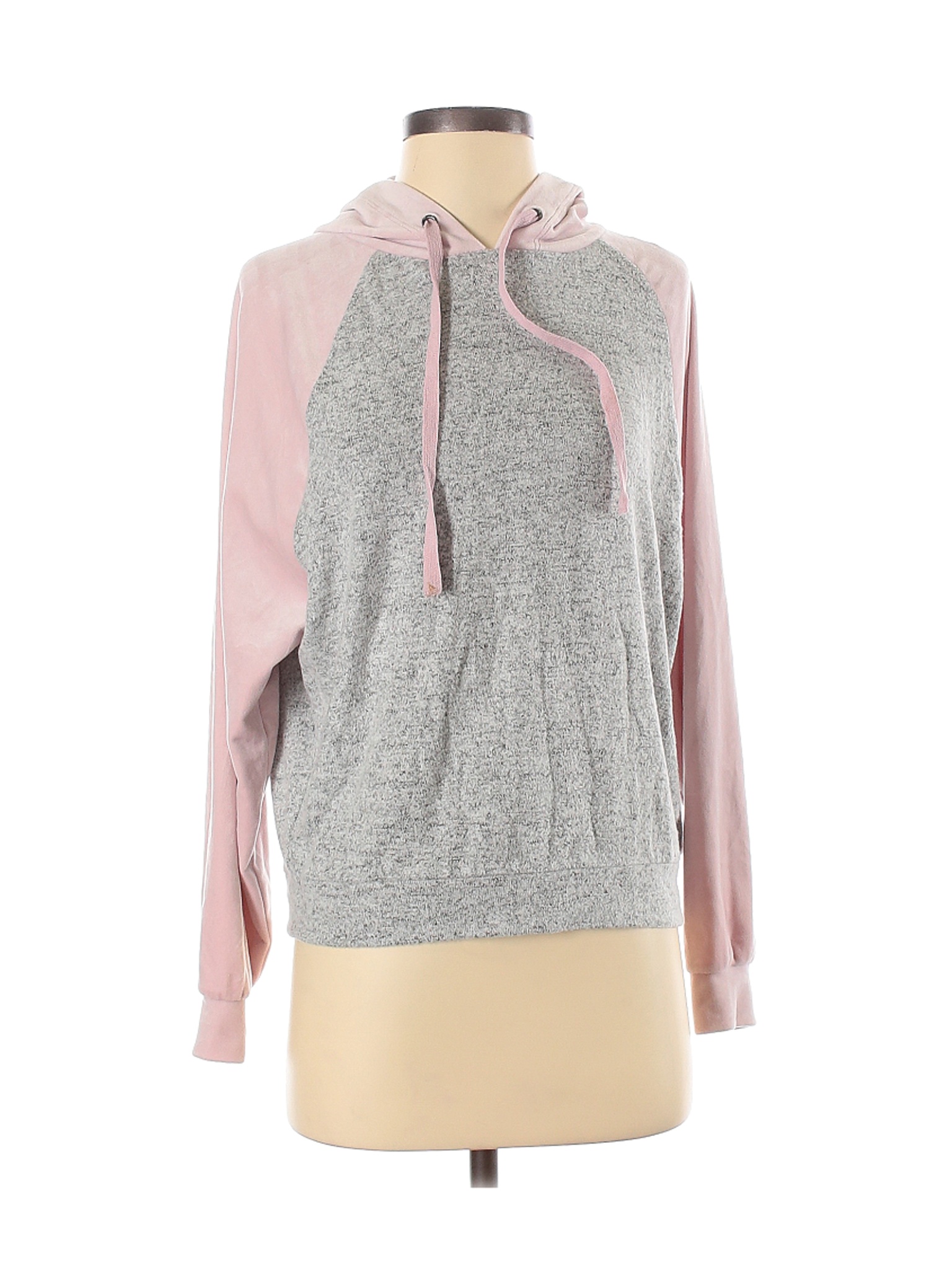Pink Rose Women Gray Pullover Hoodie S | eBay