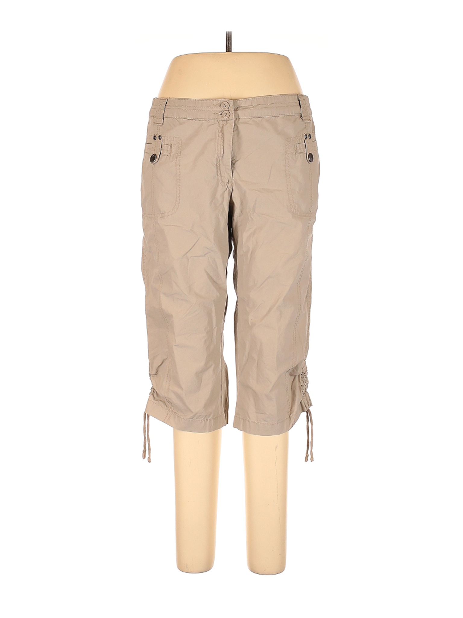 Dalia Collection Women Brown Casual Pants 12 | eBay