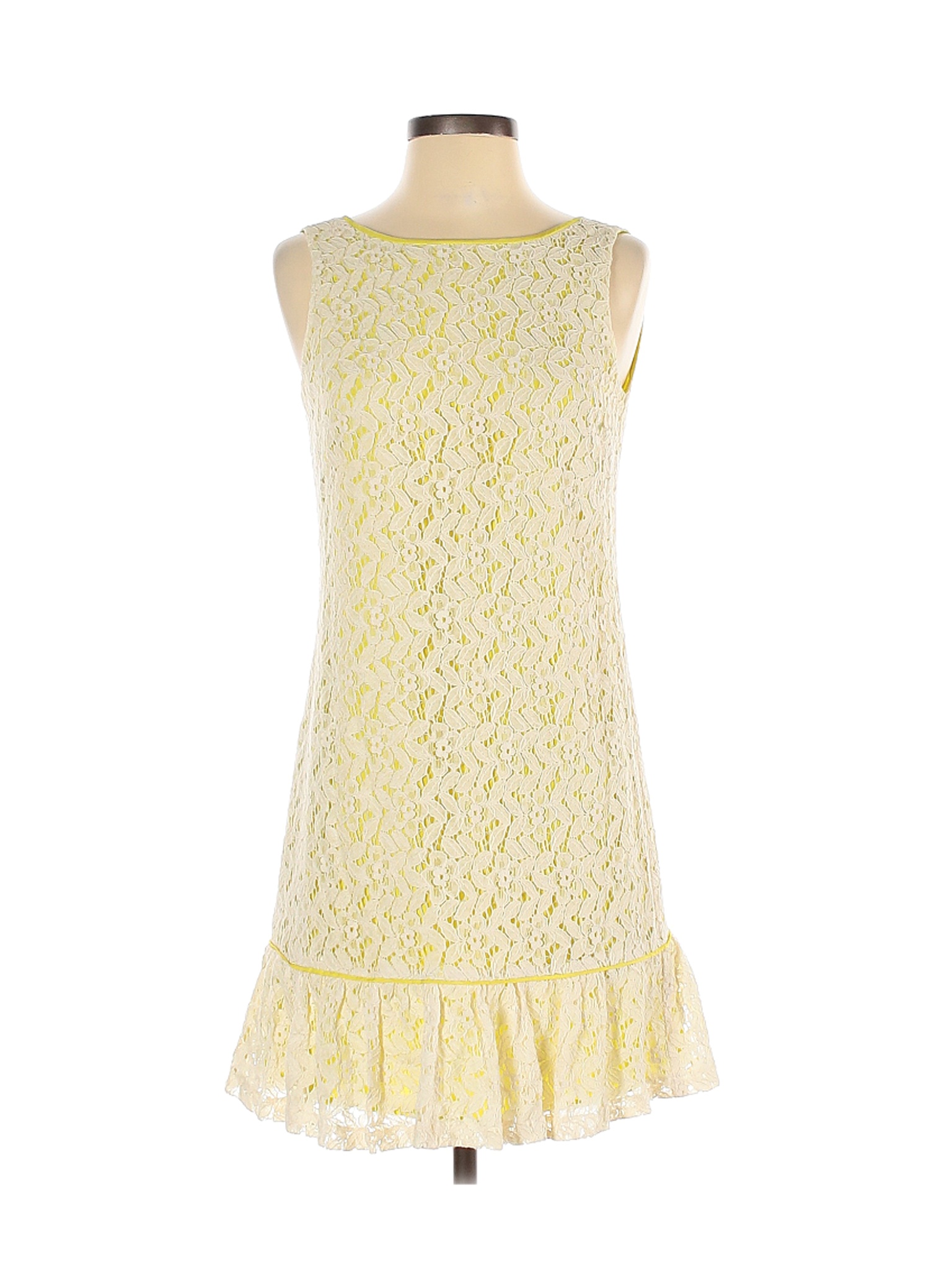 Ann Taylor LOFT Women Yellow Casual Dress 0 | eBay