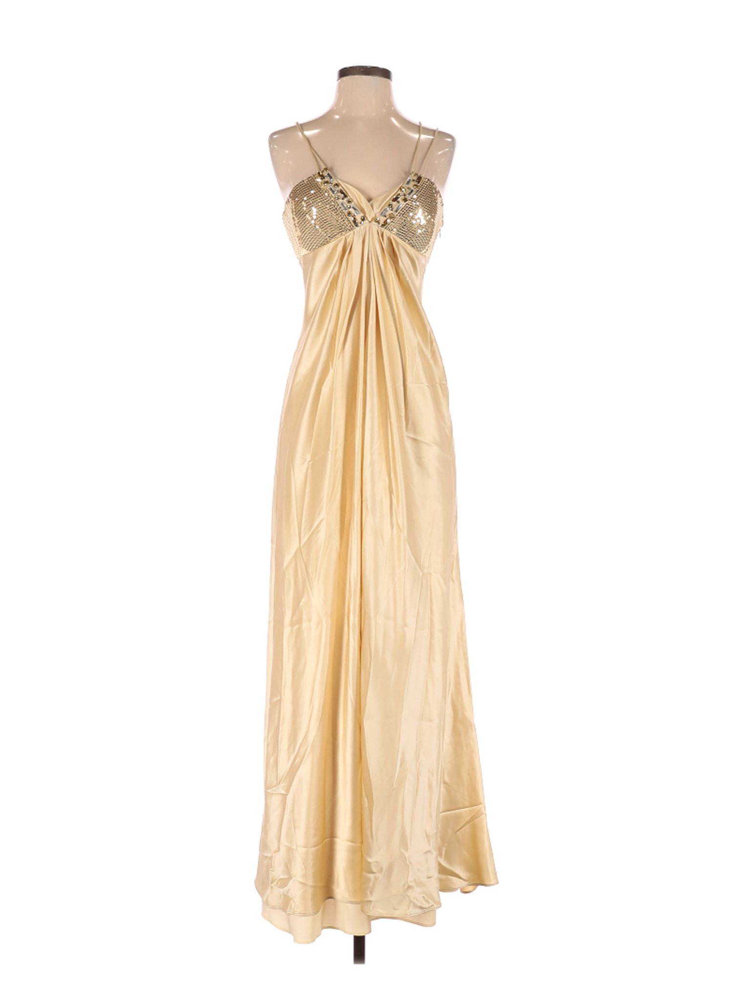 Marc Bouwer Glamit! Women Gold Cocktail Dress 4 | eBay