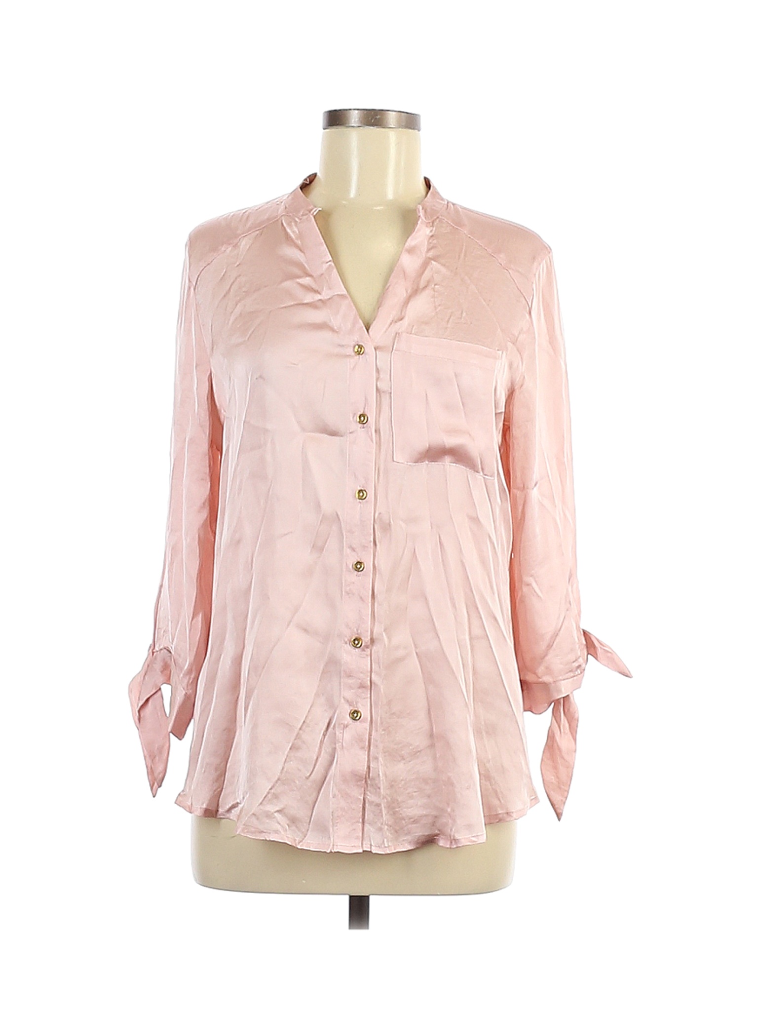 Counterparts Women Pink Long Sleeve Blouse M | eBay