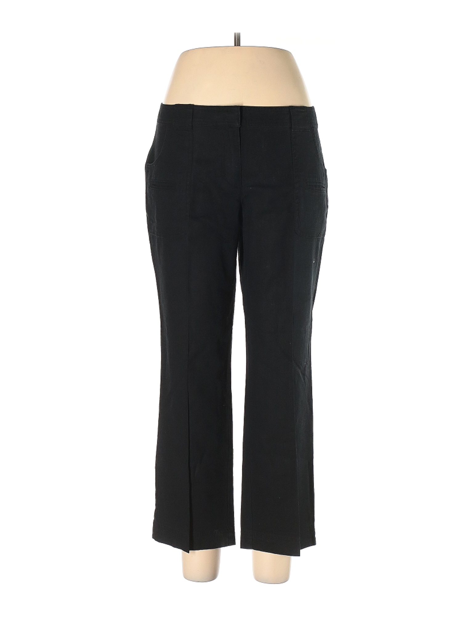 New York & Company Women Black Linen Pants 10 | eBay