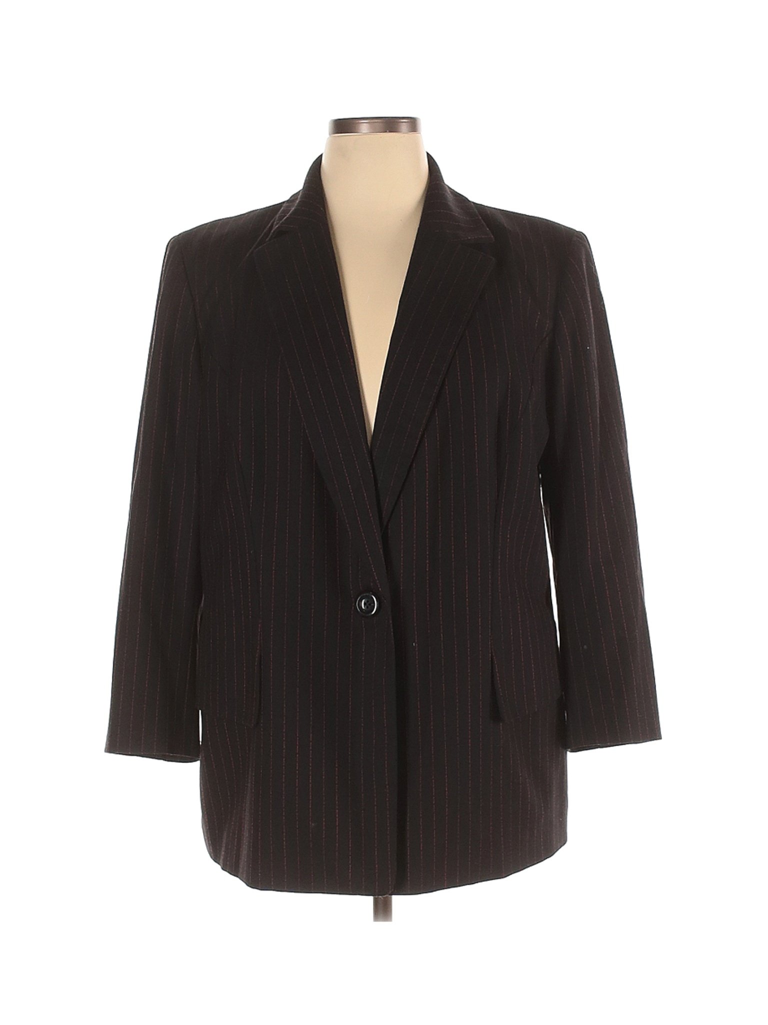 Dana Buchman Women Black Wool Blazer 16 | eBay