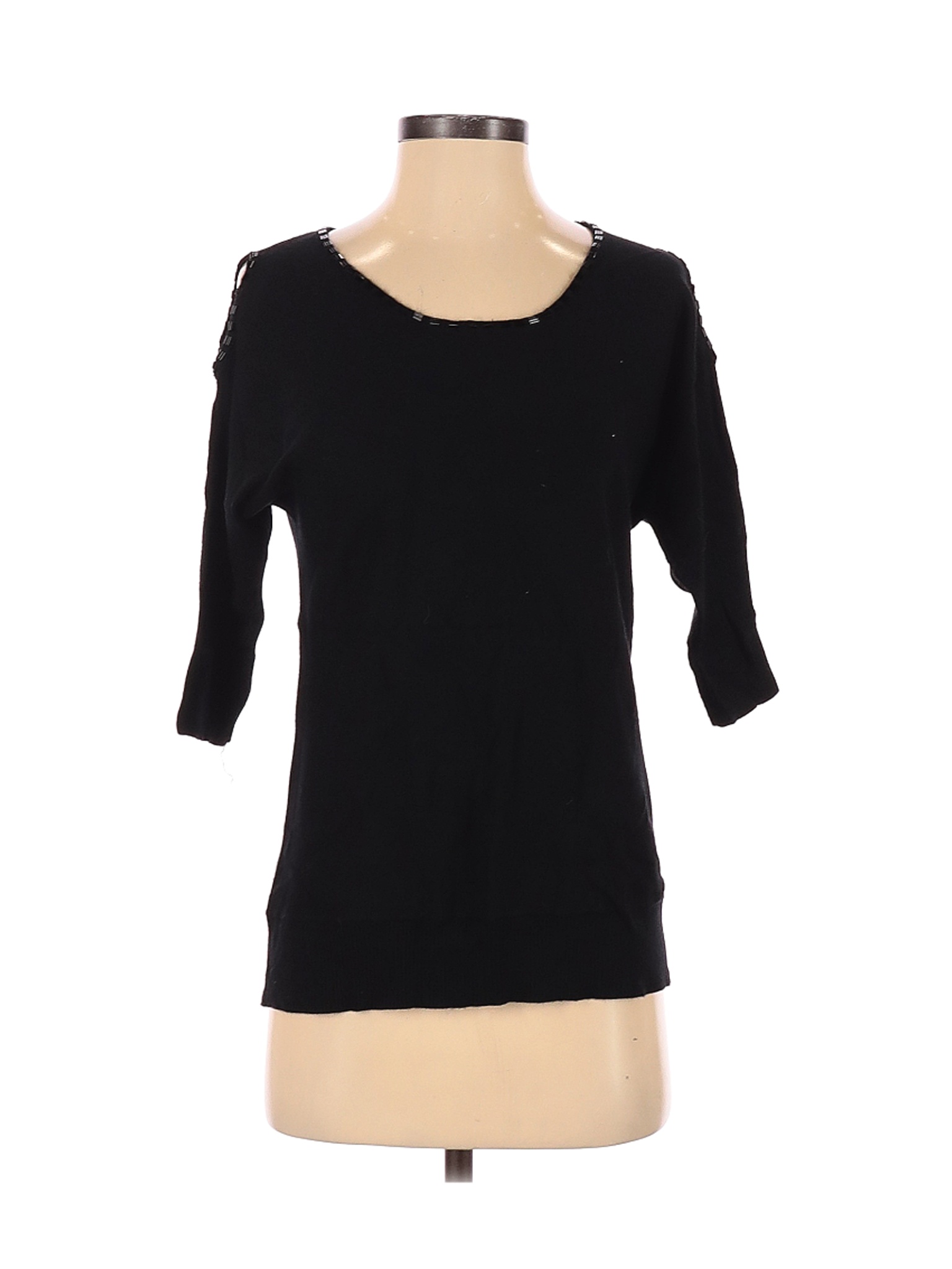 Peck & Peck Women Black Long Sleeve Top S Petites | eBay