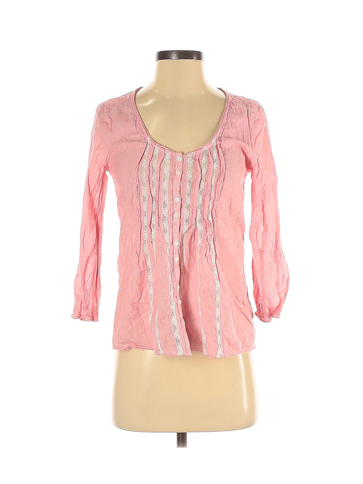 Aerie Women Pink Long Sleeve Blouse XS | eBay
