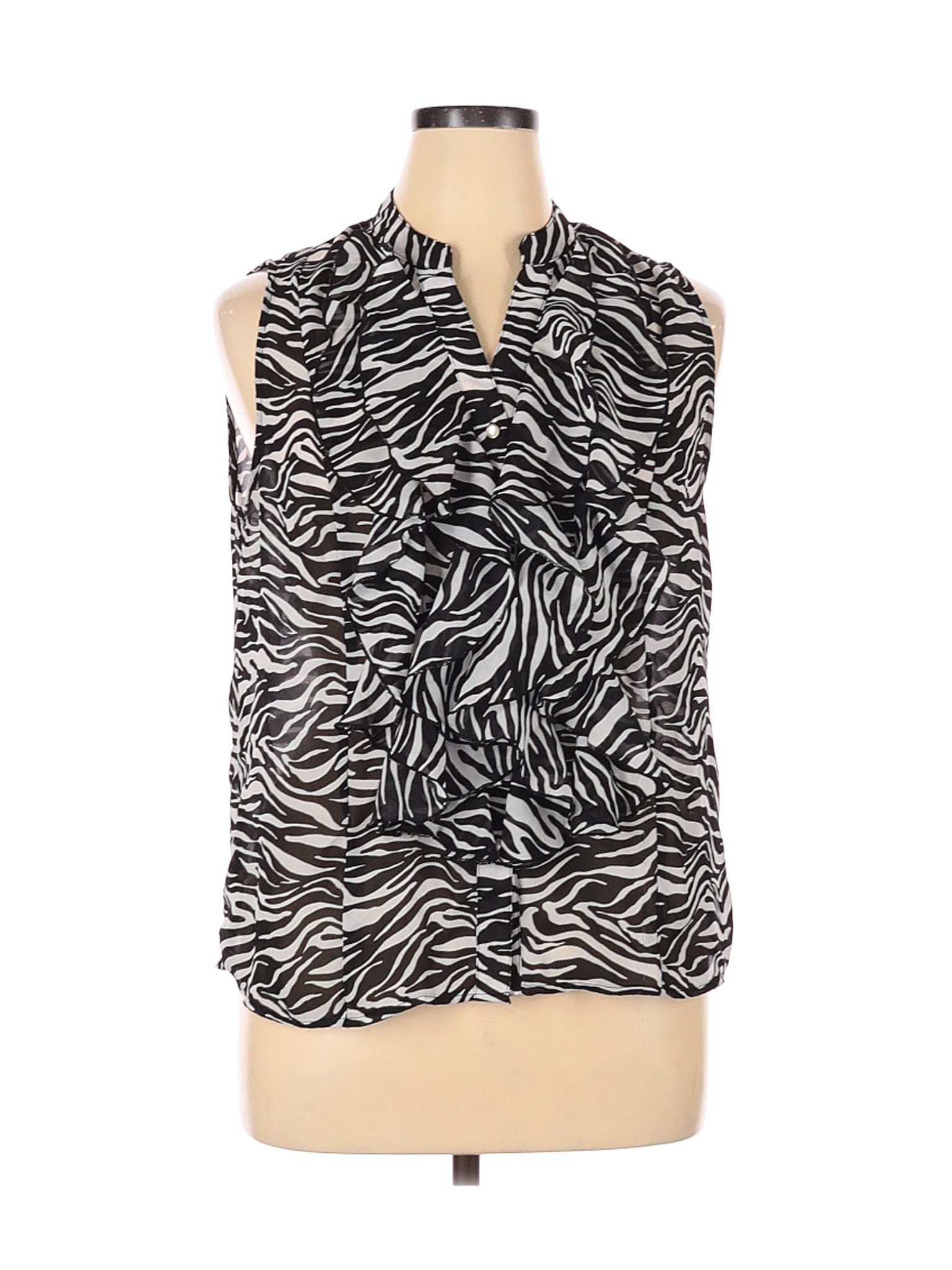 Cato Women Black Sleeveless Blouse XL | eBay