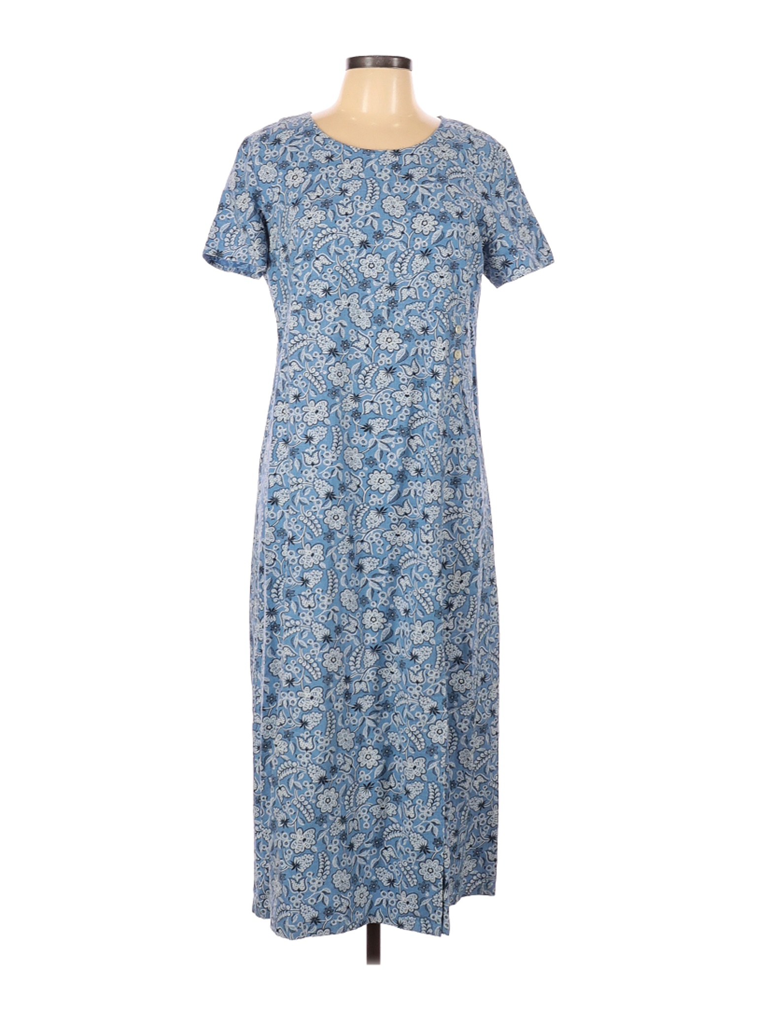 Talbots Women Blue Casual Dress 10 | eBay