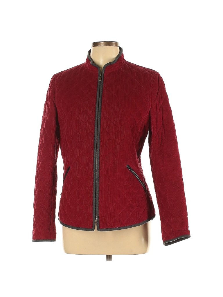 Lafayette 148 New York 100% Cotton Maroon Red Coat Size 10 - 93% off ...