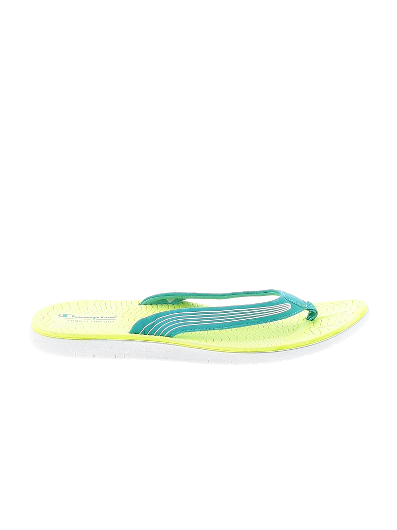 yellow champion flip flops