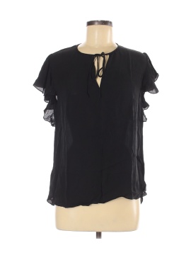 Carolina Herrera Short Sleeve Silk Top