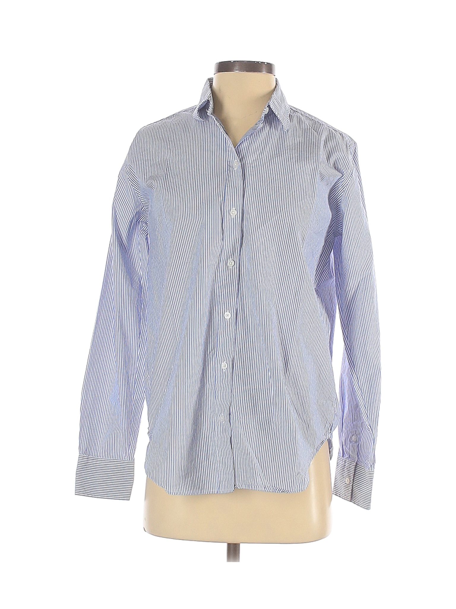 Everlane Women Blue Long Sleeve Button-Down Shirt 2 | eBay