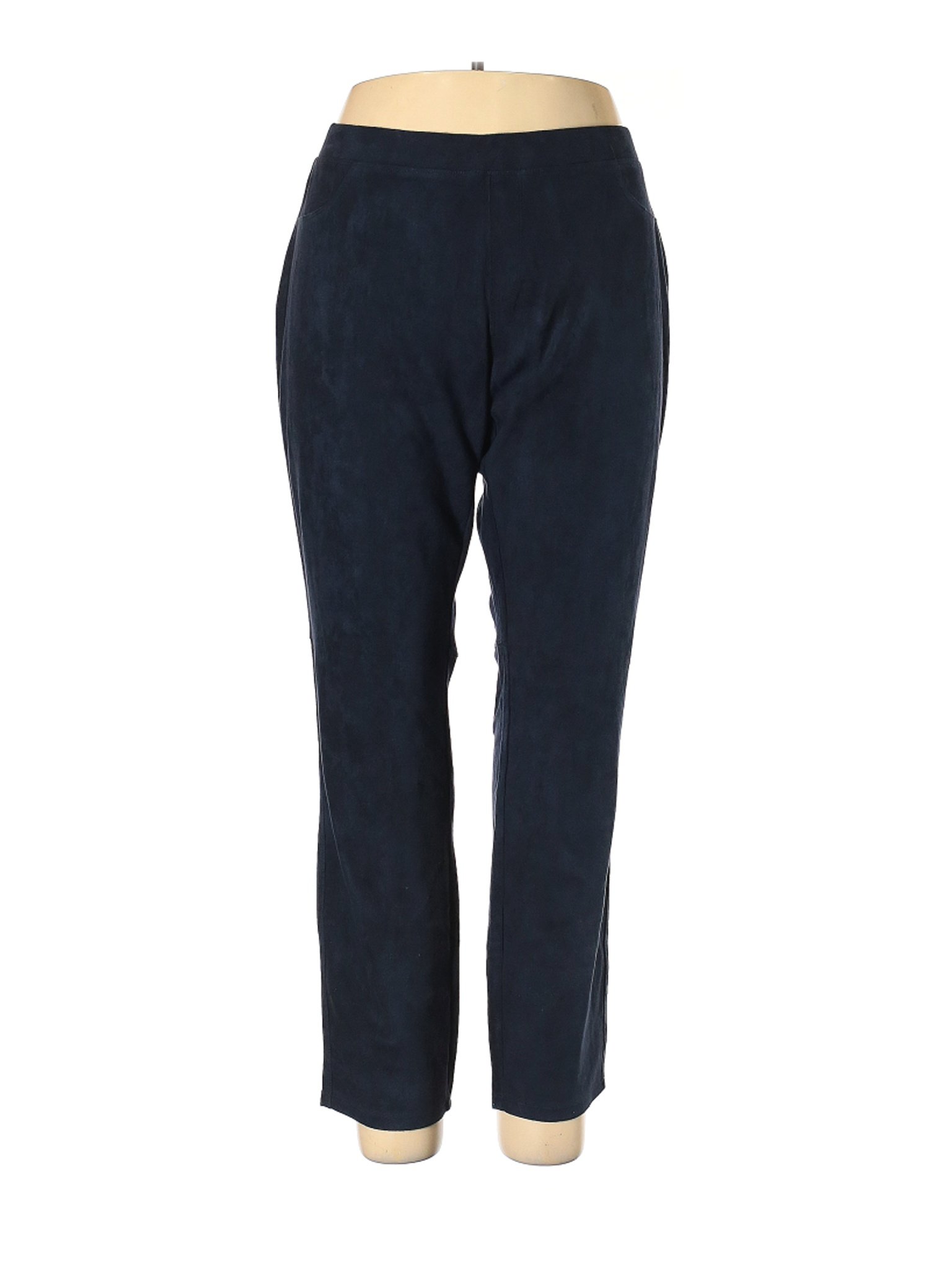 Crown & Ivy Women Blue Casual Pants 18 Plus | eBay
