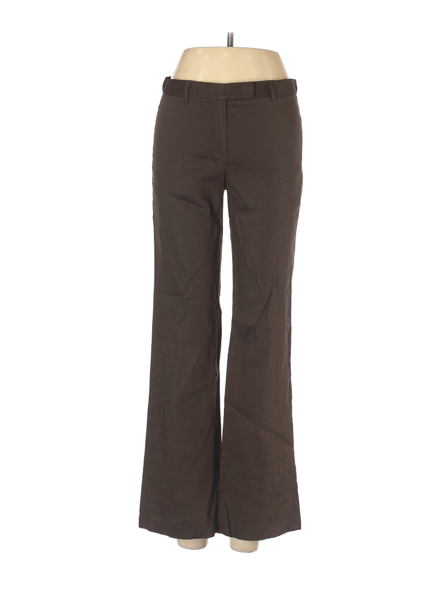 Theory Women Brown Linen Pants 2 | eBay