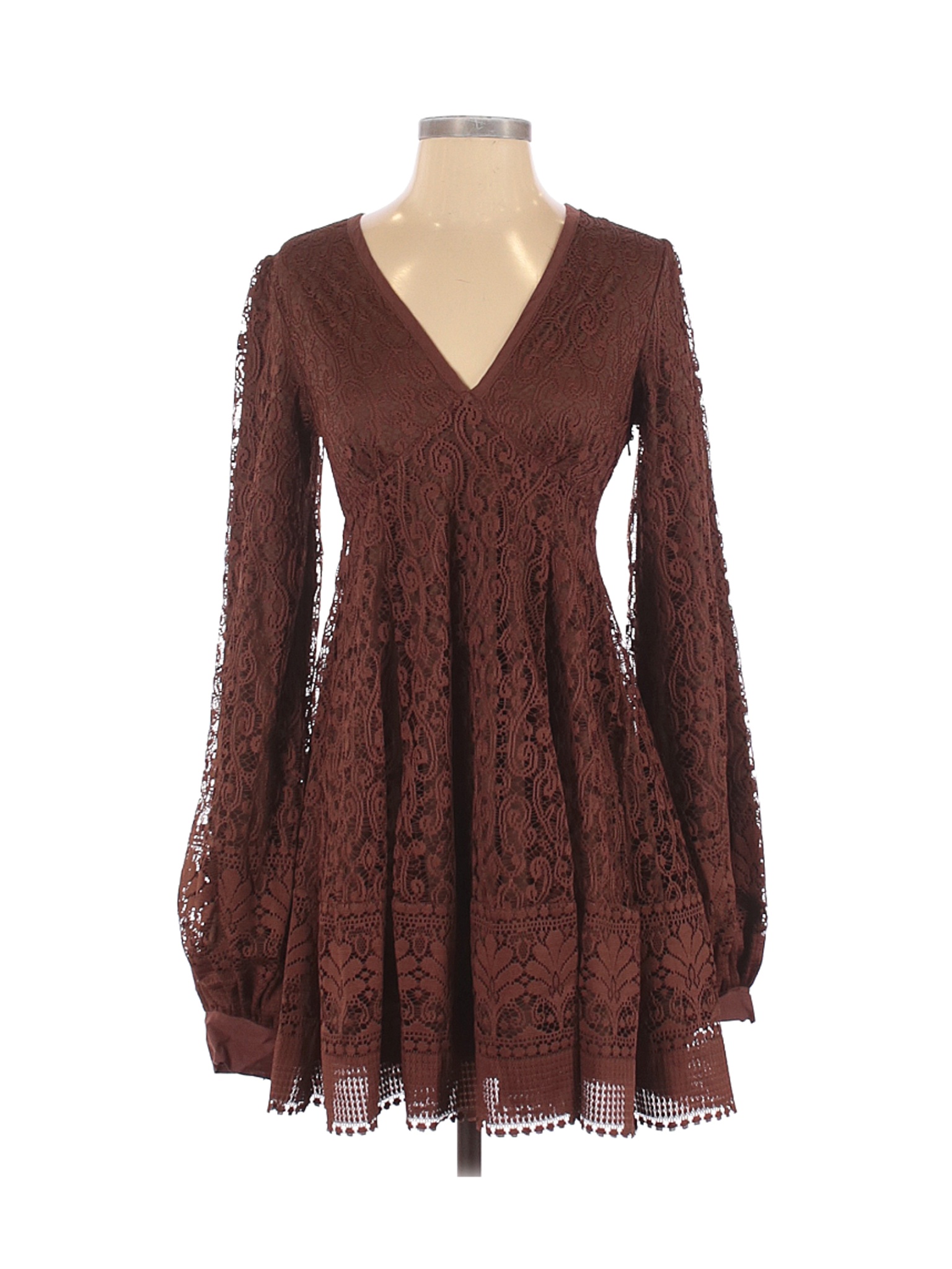 H&M Women Brown Casual Dress 4 | eBay