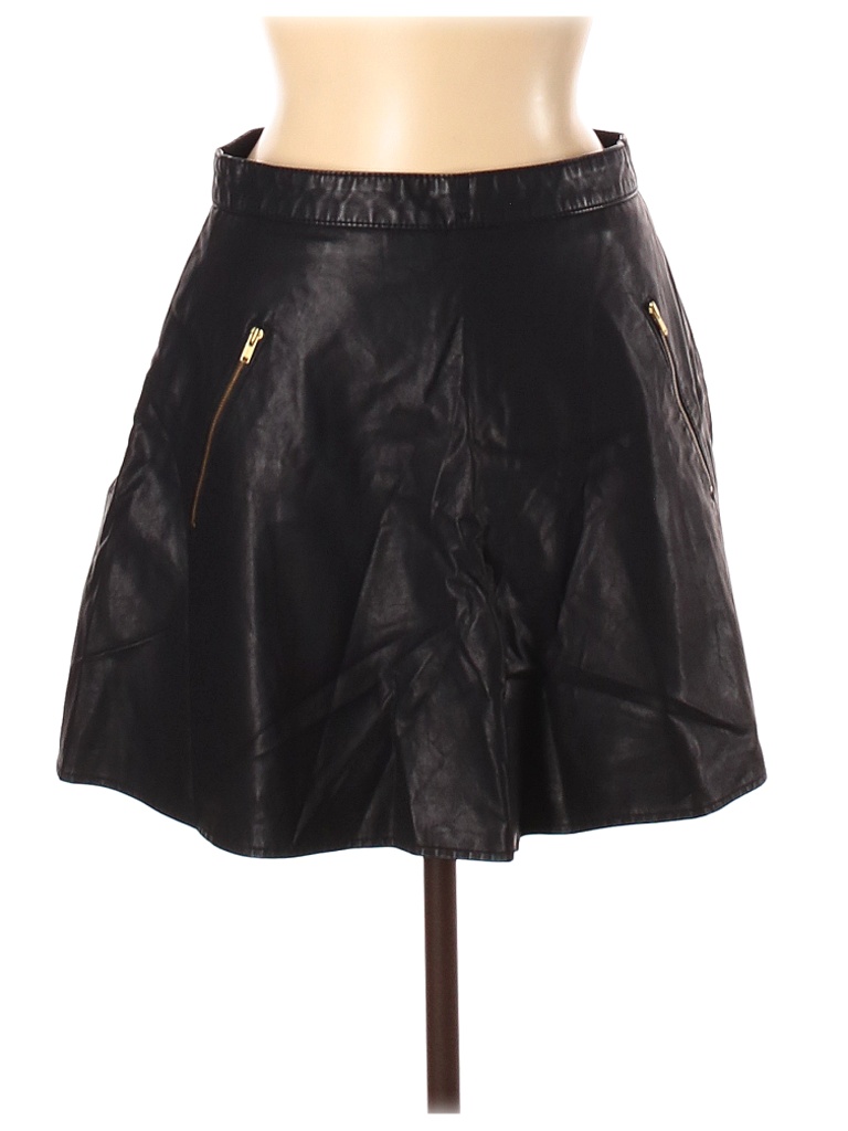 Free People 100% Polyurethane Black Casual Skirt Size 6 - 21% off | thredUP