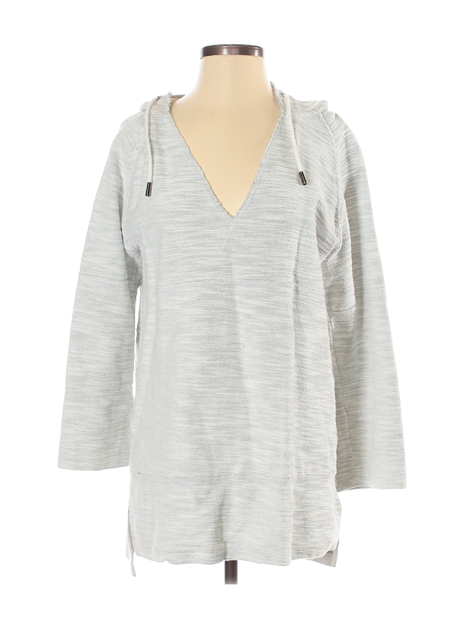 Soft Surroundings Women Gray Pullover Hoodie S | eBay