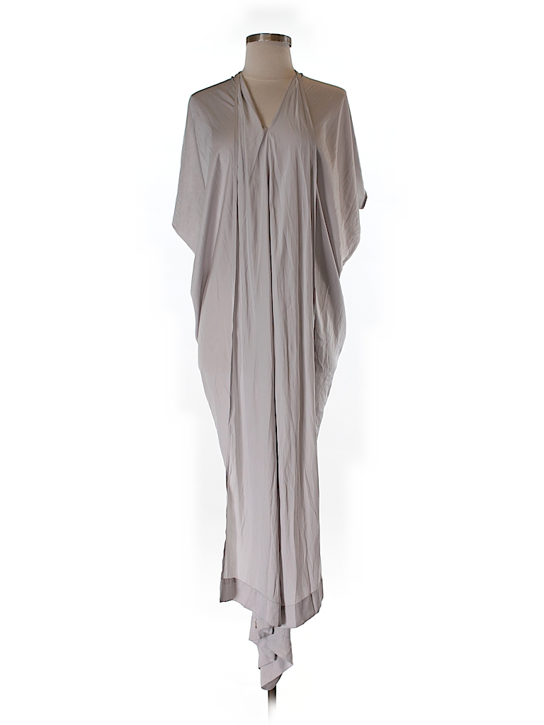 Zero + Maria Cornejo 100% Polyester Solid Gray Casual Dress Size 4 - 86 ...