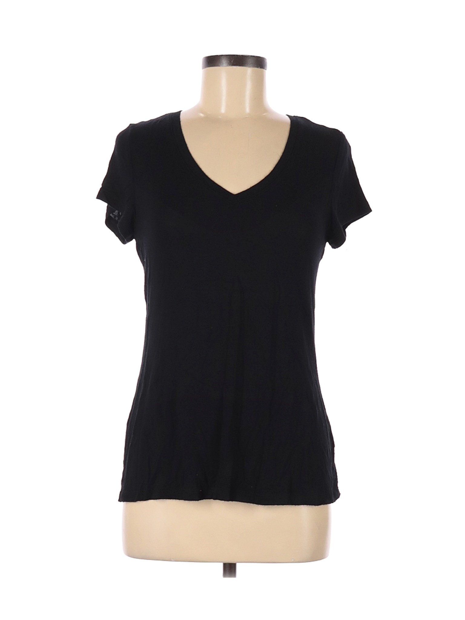 Apt. 9 Women Black Short Sleeve T-Shirt M | eBay