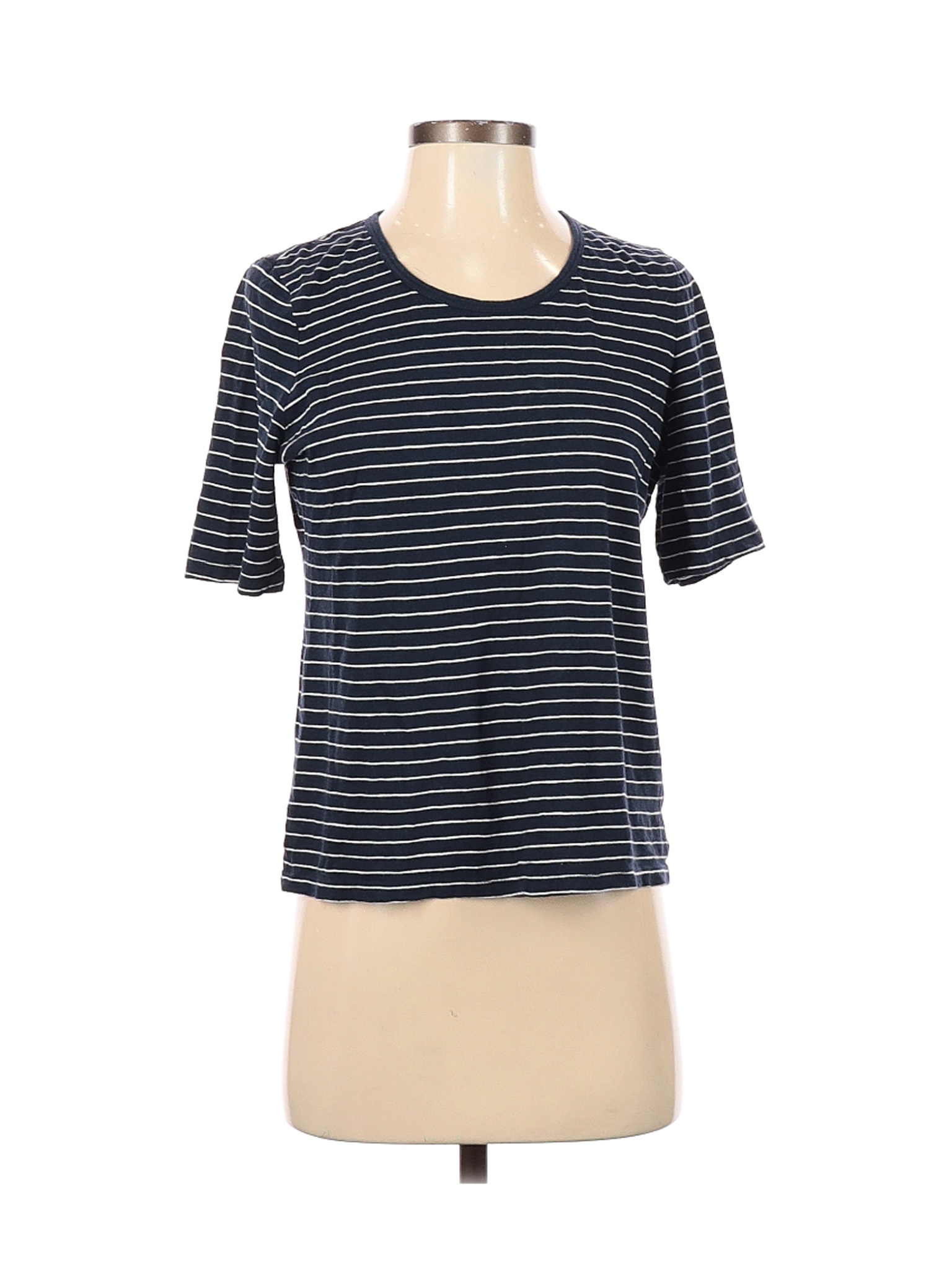 Crown & Ivy Women Blue Short Sleeve T-Shirt S Petites | eBay