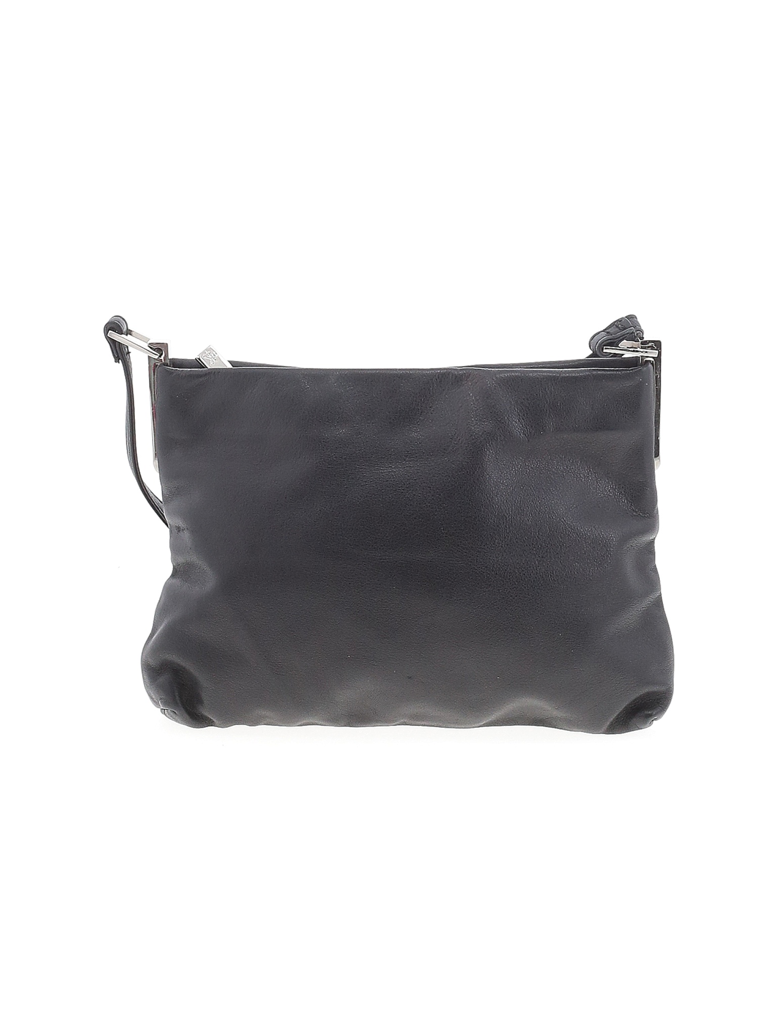 black leather calvin klein handbag