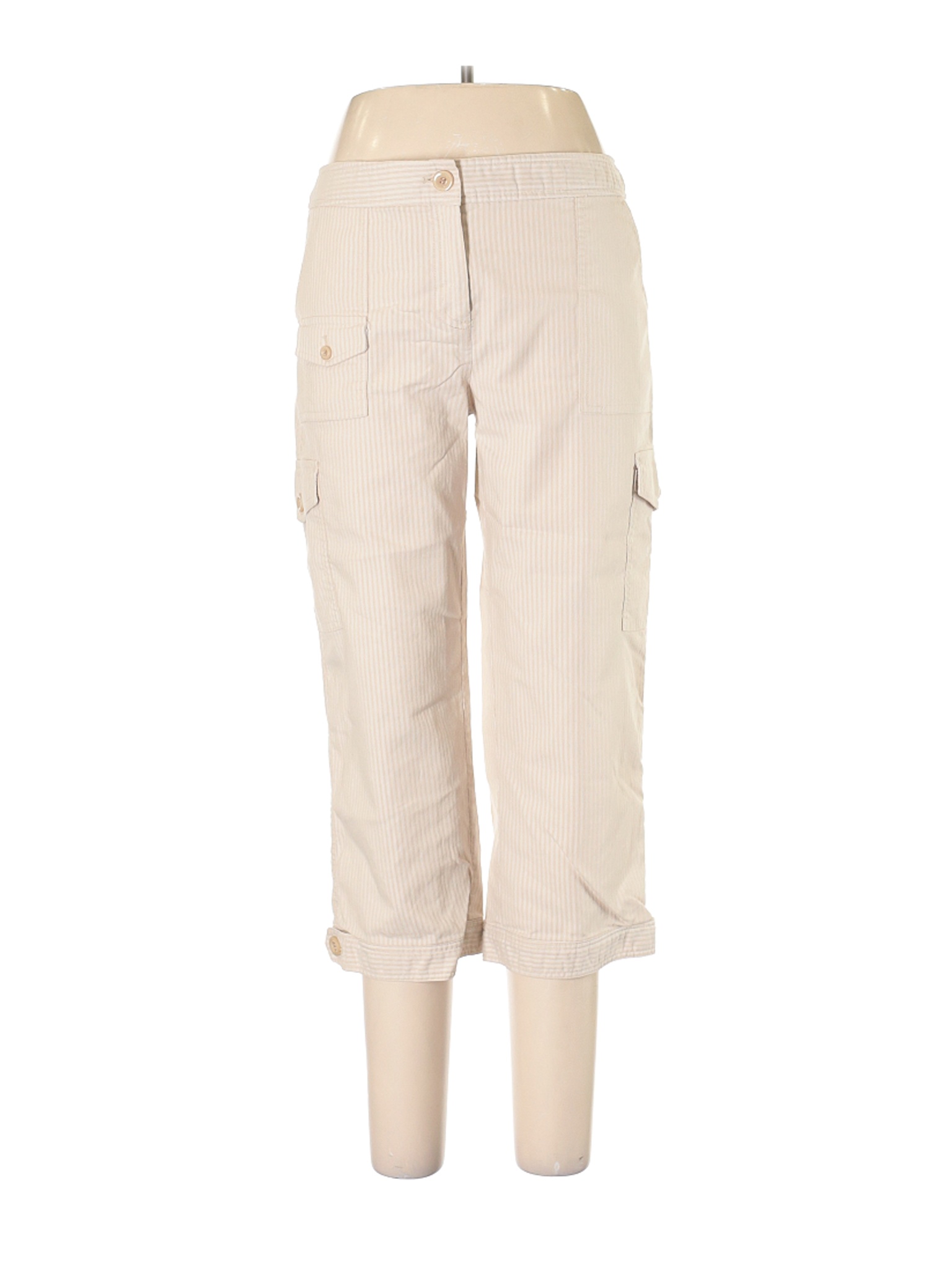 IZOD Women Ivory Cargo Pants 10 | eBay