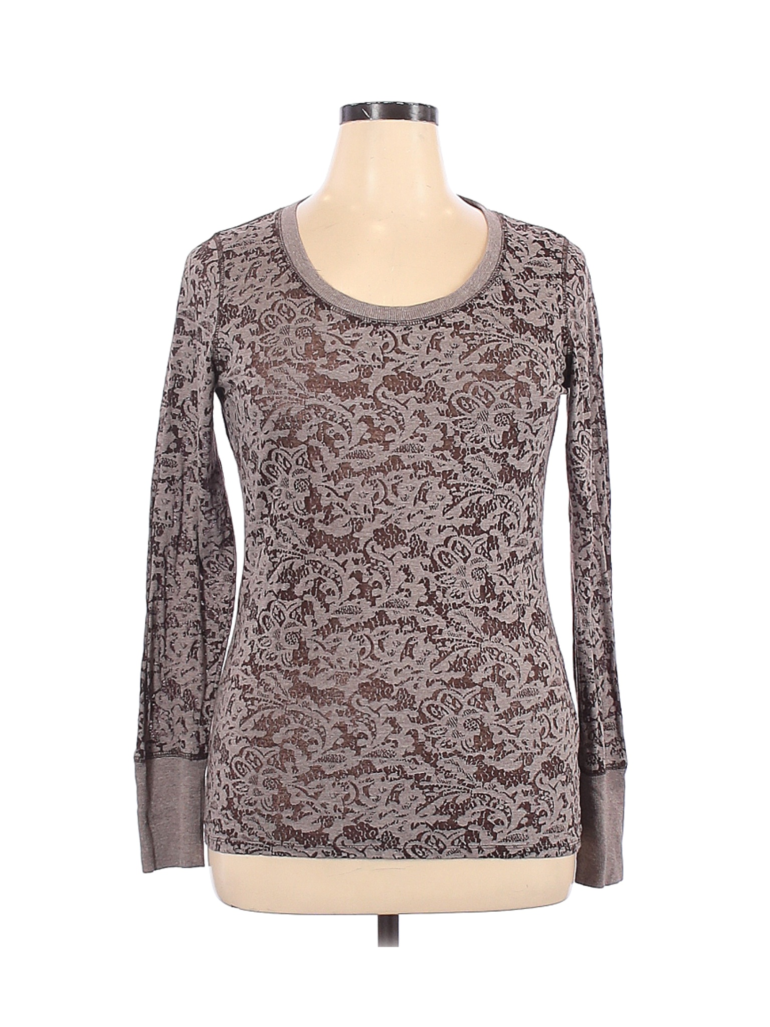 Maurices Women Brown Long Sleeve T-Shirt XL | eBay