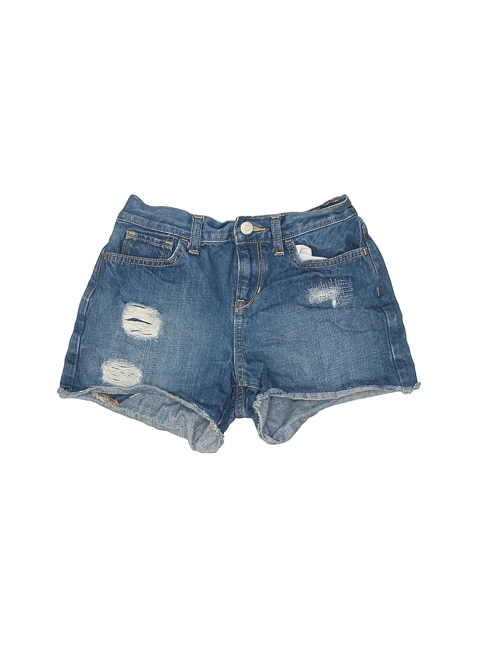 navy denim shorts