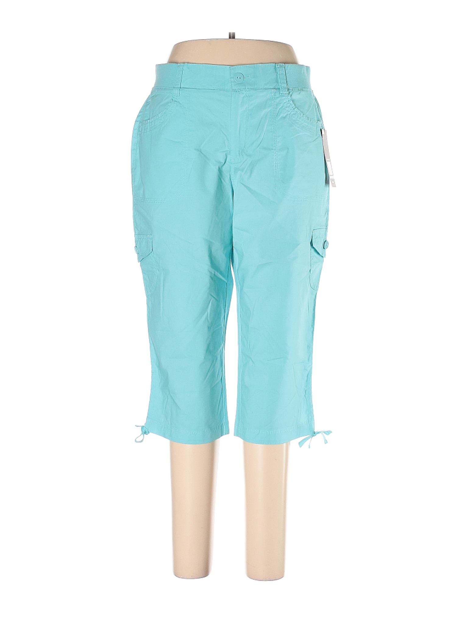 NWT Gloria Vanderbilt Women Blue Cargo Pants 10 | eBay