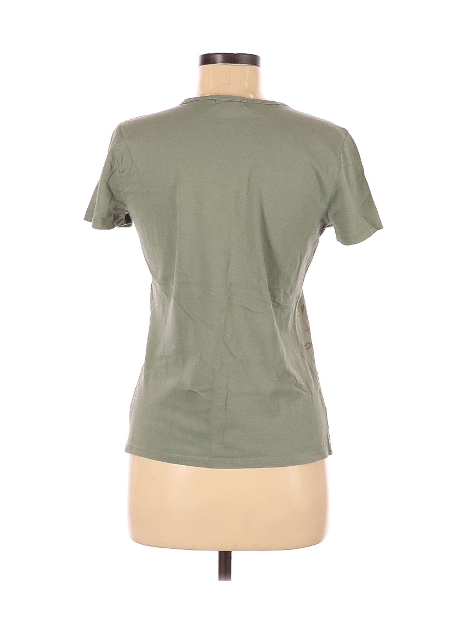 Lauren Jeans Co. Women Green Short Sleeve T-Shirt M | eBay