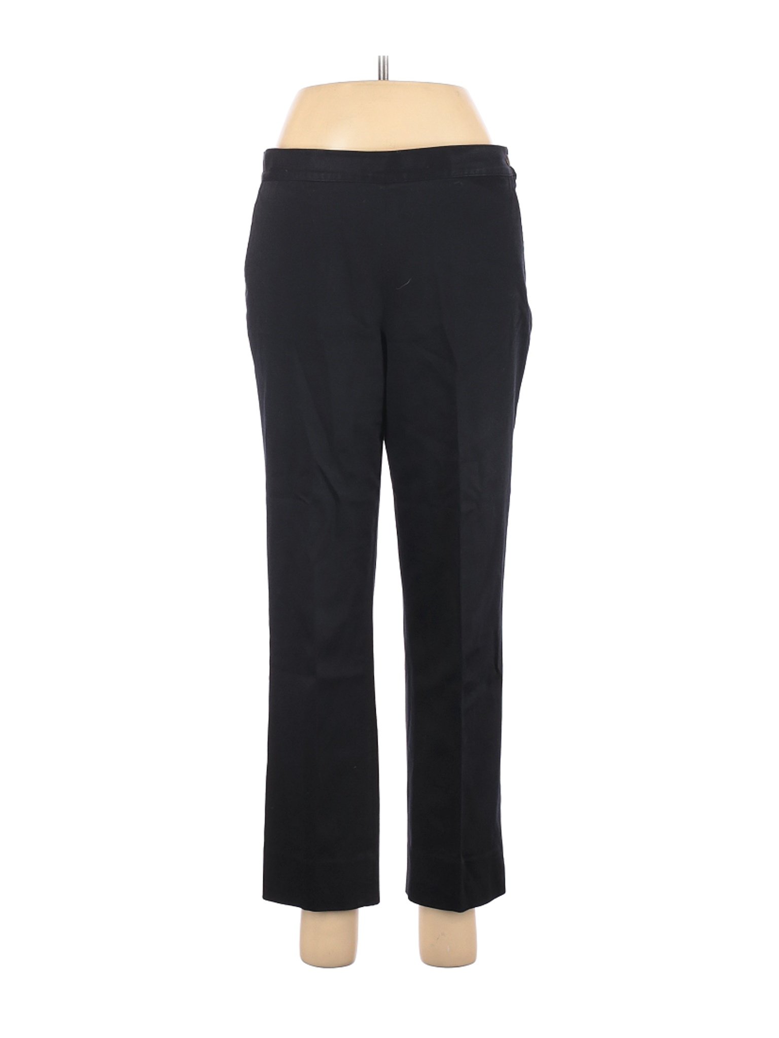 Lauren by Ralph Lauren Women Black Casual Pants 10 Petites | eBay