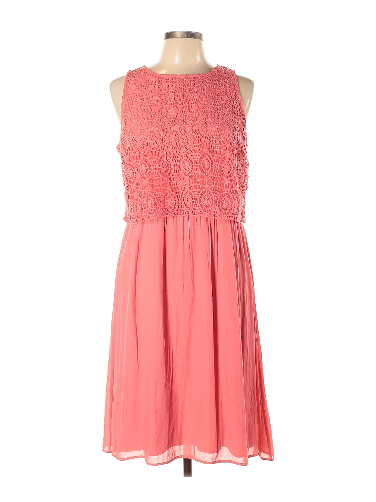 Ann Taylor LOFT Women Pink Casual Dress 10 | eBay