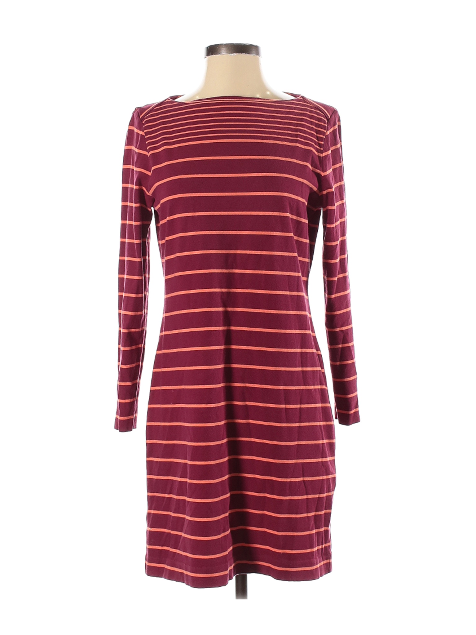 L.L.Bean Signature Women Red Casual Dress 4 | eBay