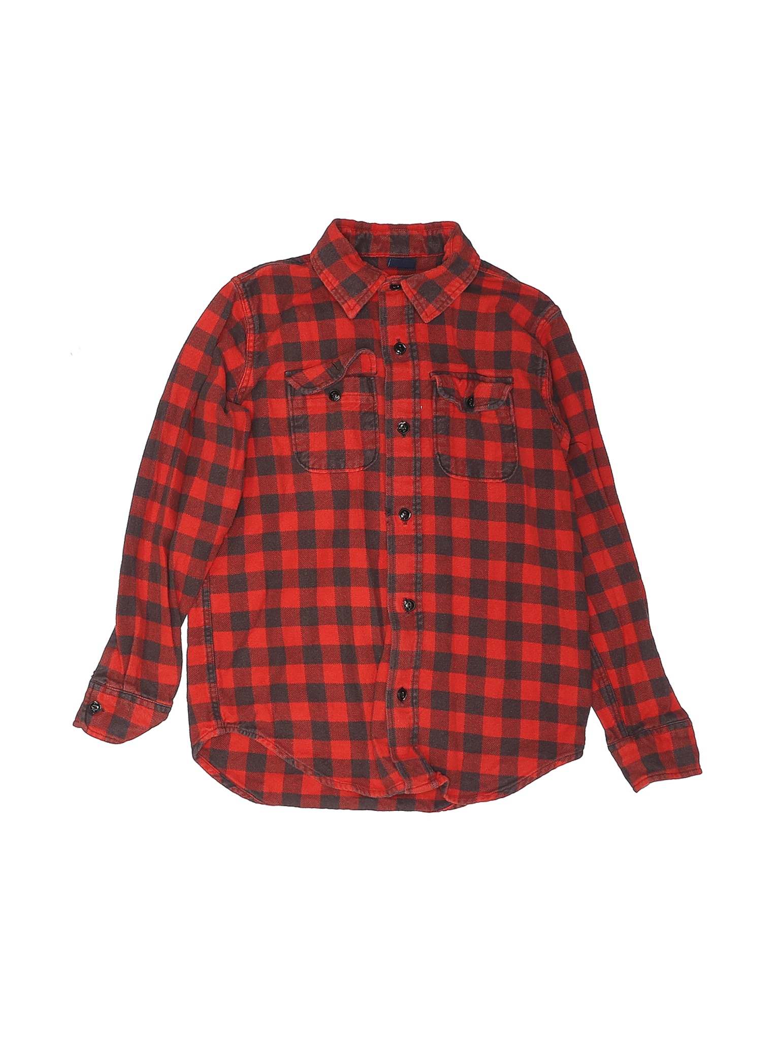 Gap Kids Boys Red Long Sleeve Button-Down Shirt 10 | eBay