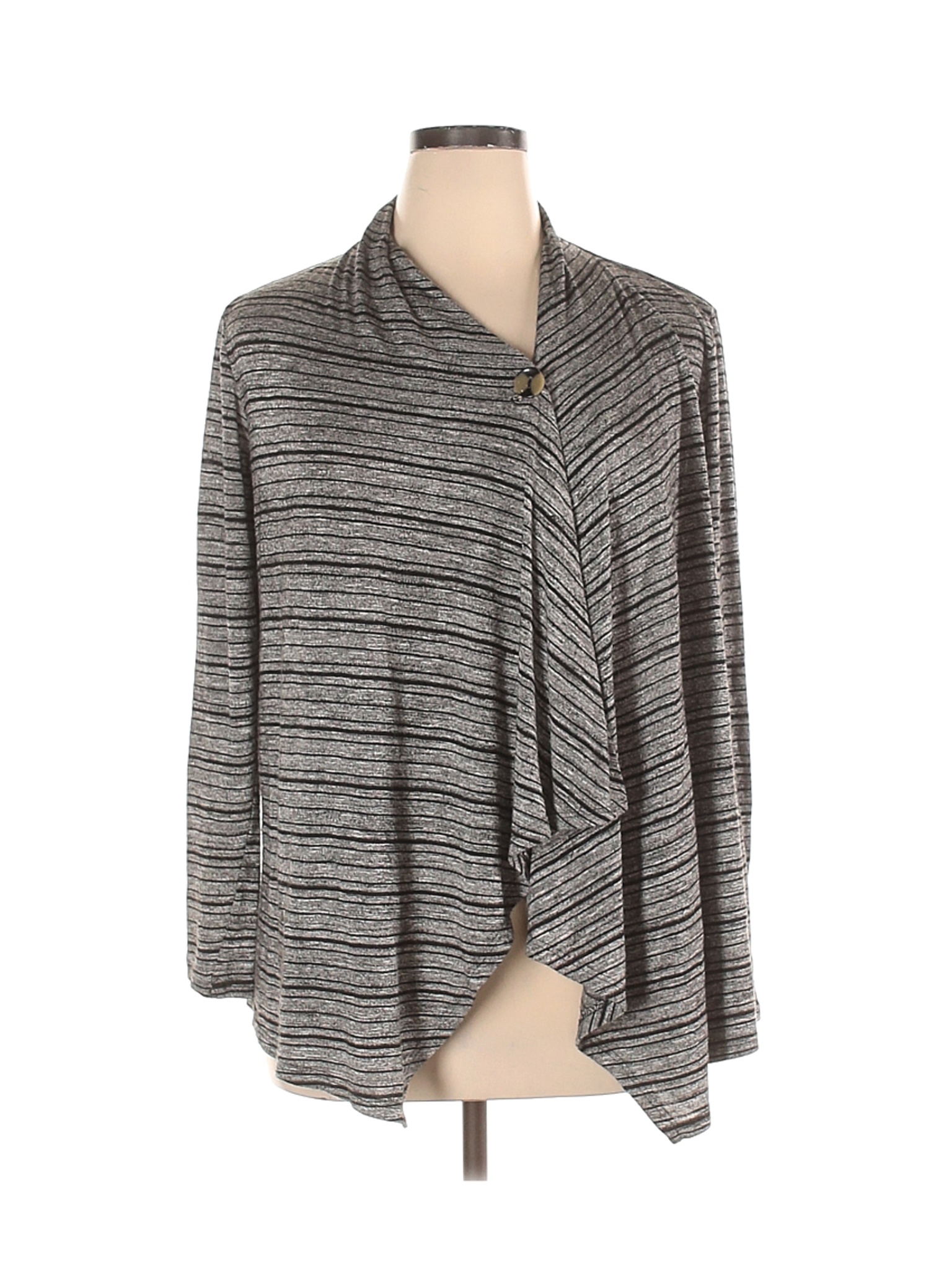 AB Studio Women Gray Cardigan XL | eBay