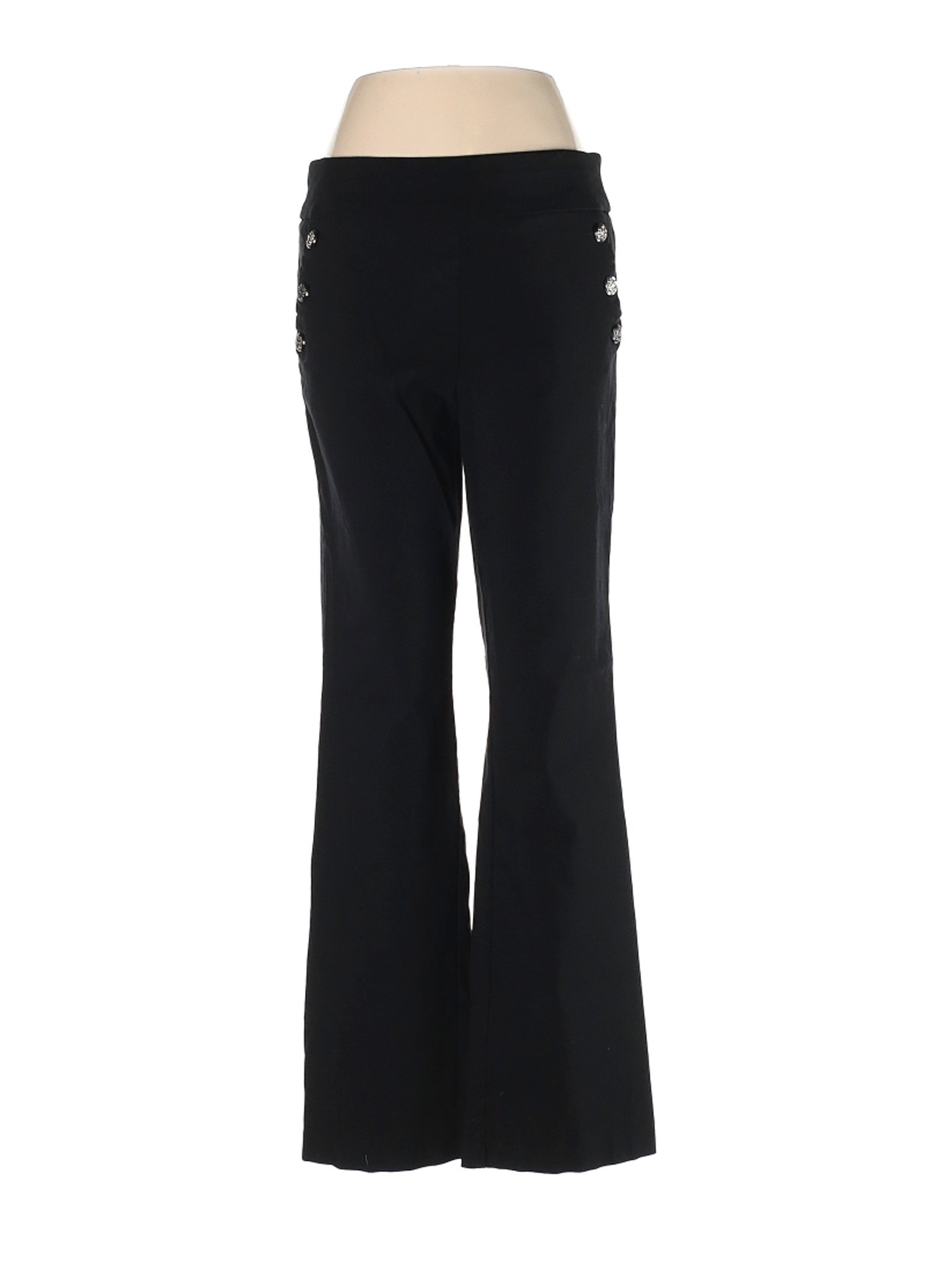 Roz & Ali Women Black Dress Pants 8 | eBay