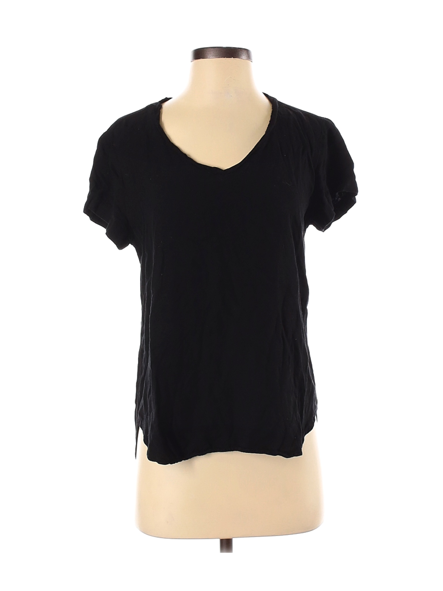 Cloth & Stone Women Black Short Sleeve Top S | eBay