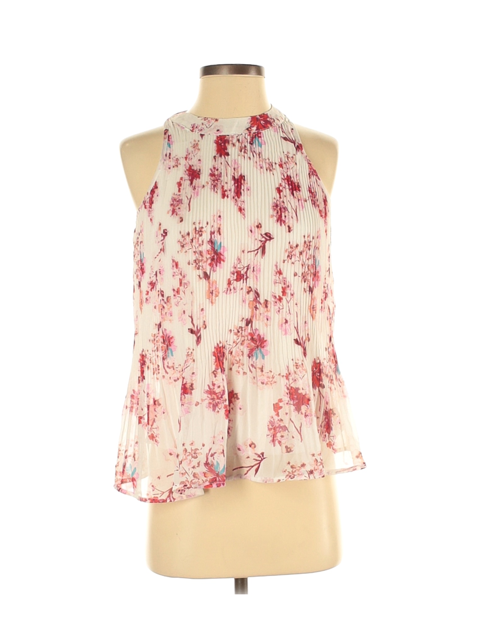 Pink Rose Women Ivory Sleeveless Blouse S | eBay