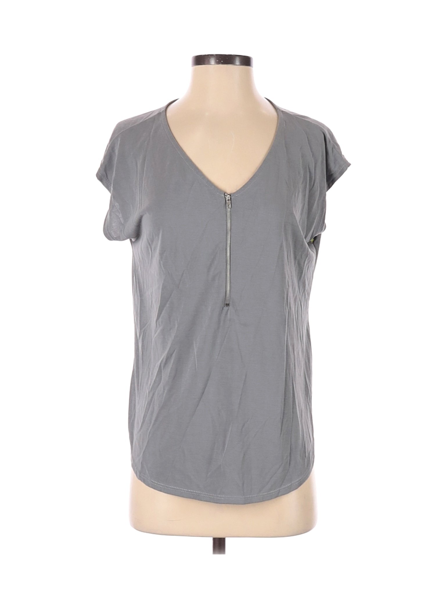 Green Envelope Women Gray Short Sleeve Top S | eBay