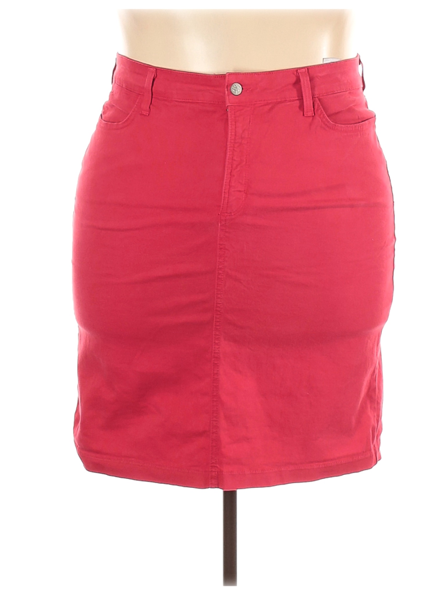 NYDJ Women Red Denim Skirt 22 Plus | eBay