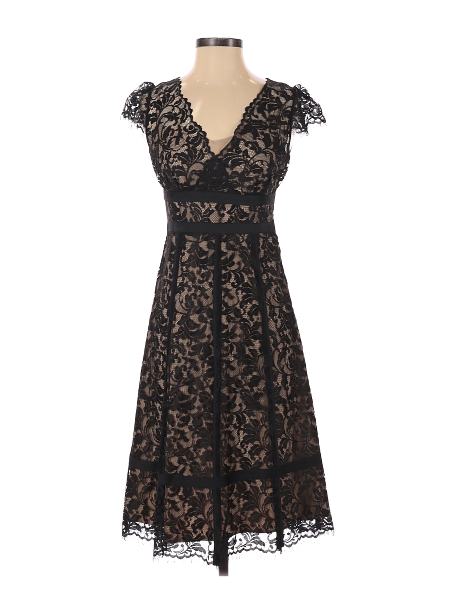 Ann Taylor LOFT Women Black Cocktail Dress 0 Petites | eBay
