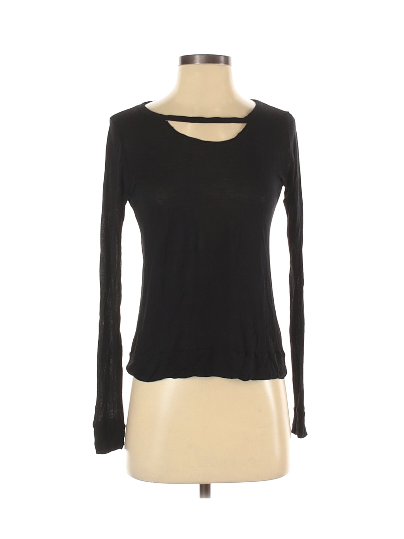 Michael Lauren Women Black Long Sleeve Top S | eBay