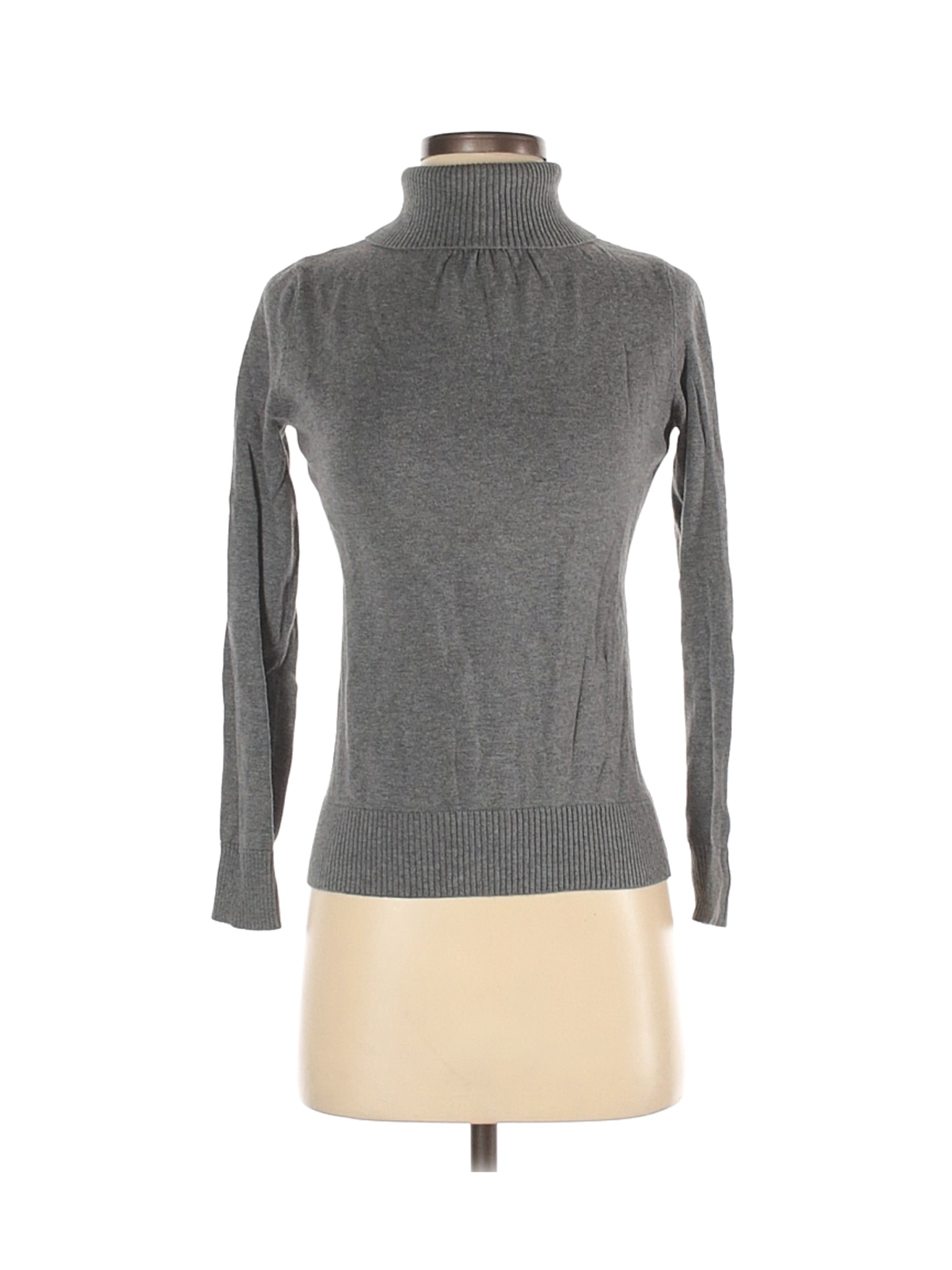 Ann Taylor LOFT Outlet Women Gray Turtleneck Sweater XS | eBay