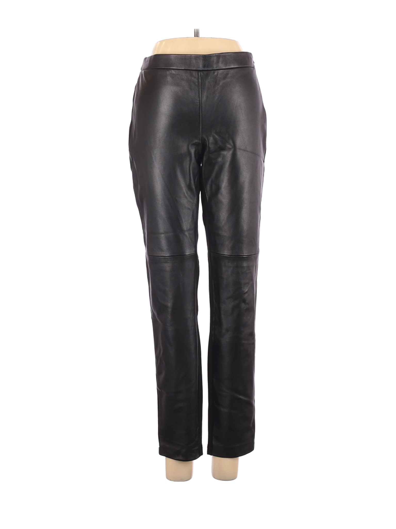 Worth New York Women Black Leather Pants 4 | eBay