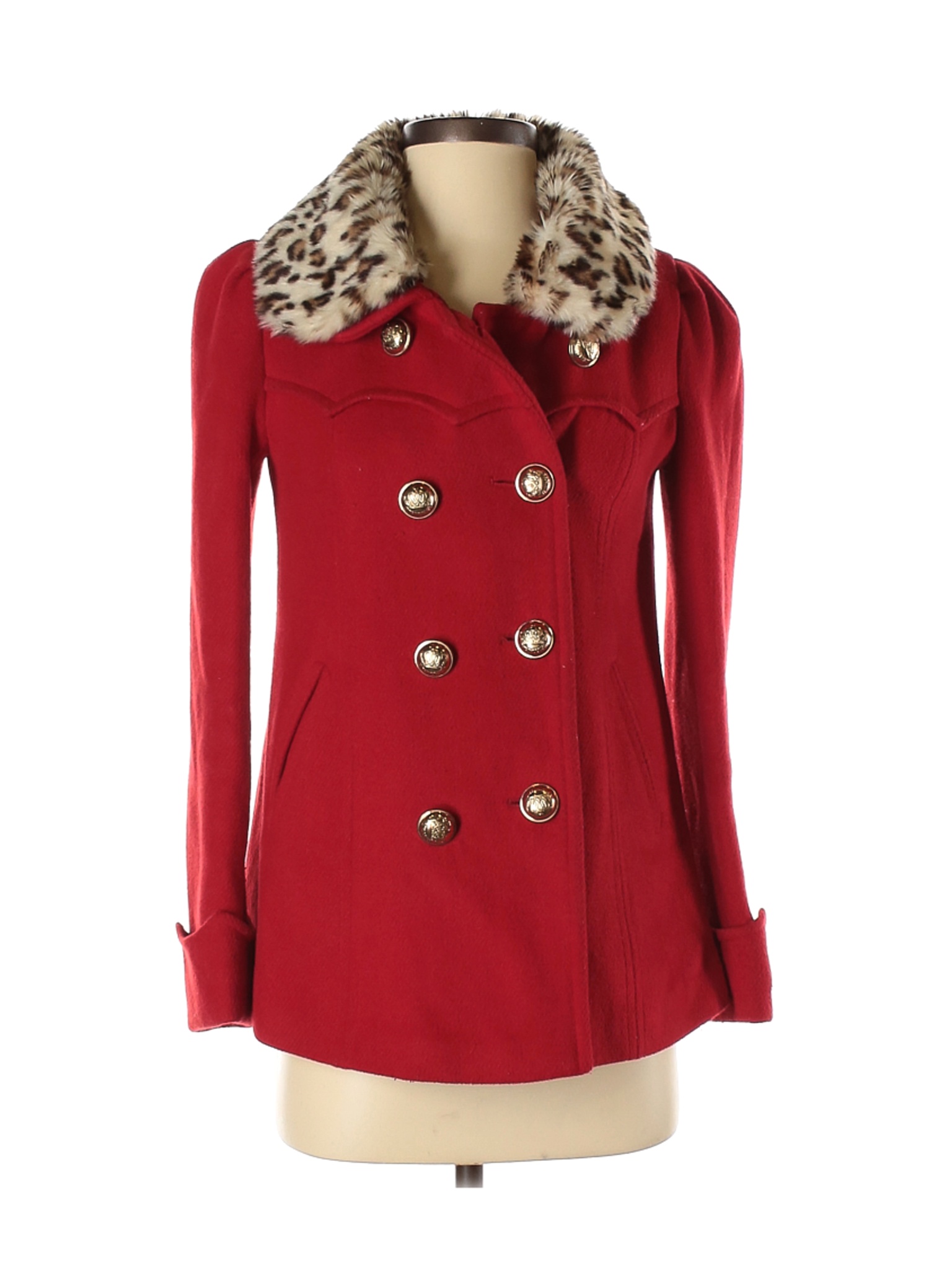 Cache Cache Women Red Coat XS | eBay