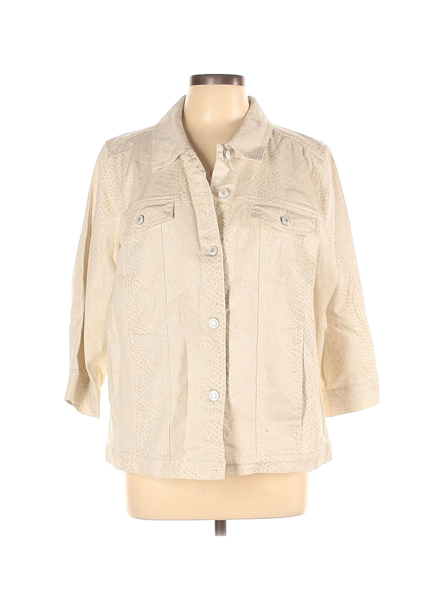 D&Co. Women Brown Denim Jacket L | eBay